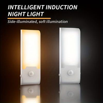 1 Piece, Magnetic USB Rechargeable Closet Light with 12 LED Beads, Warm White/Cool White Portable Ambient Night Light with Auto Sensing