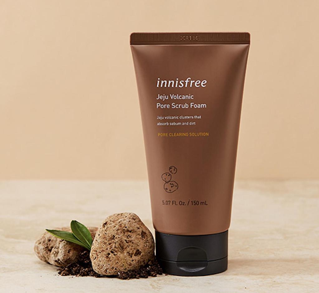 innisfree cleansing foam jeju volcanic