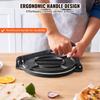 Tortilla Press, 10 Inch Tortilla and Roti Maker, Cast Iron Heavy Duty Tortilladora Press, Pre-Seasoned Pataconera Maker with 100 Pcs Parchment Paper,