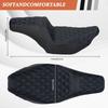 Driver Passenger Two-Up Seat Stepped Type with Diamond Pattern Stitching for Harley CVO Road Glide Street Glide Ultra FLHXU
