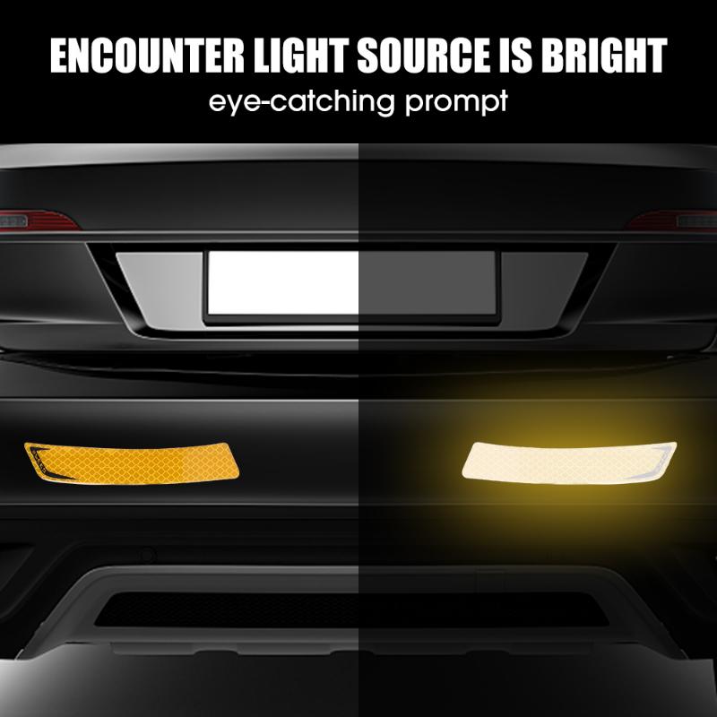 2pcs Car Wheel Arch Anti-collision Strips Night Reflective Decorative Car Stickers Exterior Accessories Decals