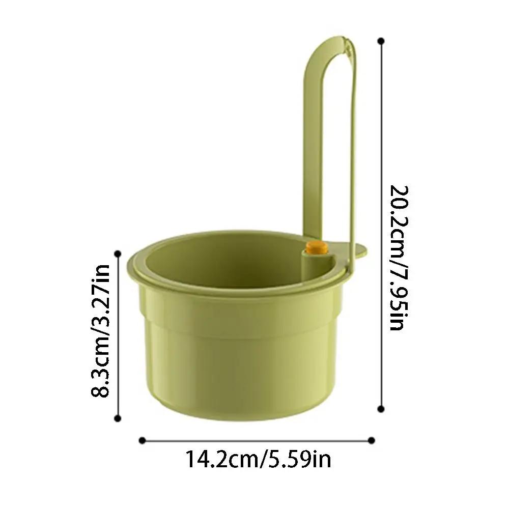 1pcs Sink Hanging Strainer Basket Detachable Openable Bottom Cover Kitchen Garbage Filter Multifunctional Quickly Drain