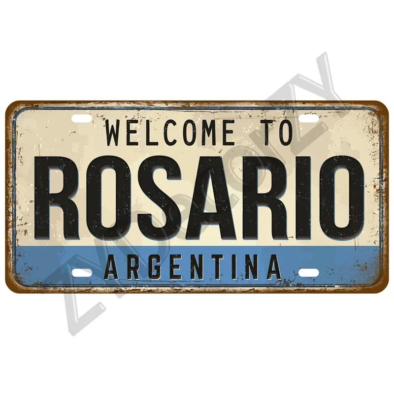 Man Cave Decoration Decor Capital City Plates Plate Vintage Sign For Restaurant Bar Pub Cafe Metal Sign Plaque Landmark