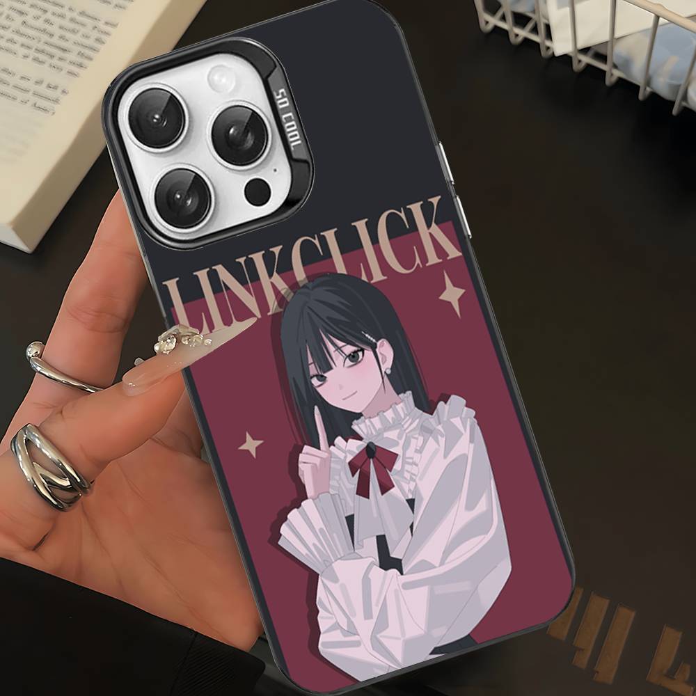 

Популярный аниме-чехол L-Link-Click для iPhone 17 Air 16 15 14 13 12 11 Pro Max Цветная жесткая крышка iPhone 13pro max