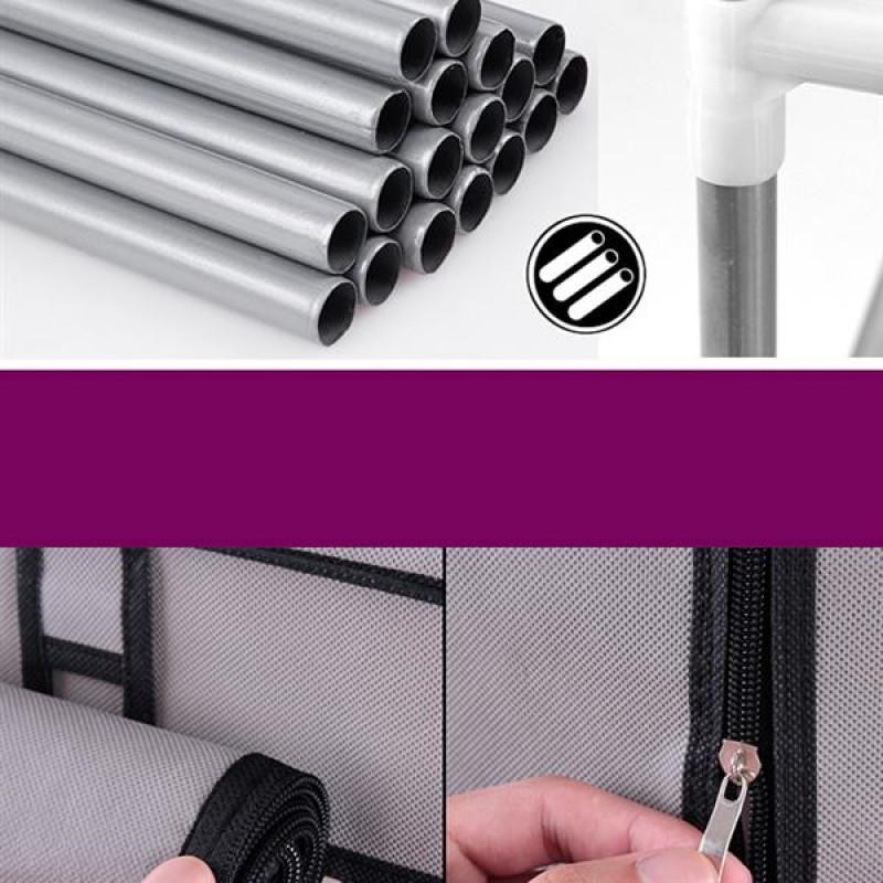 Μη υφασμάτινη Παπουτσοθήκη Οργανωτής 6 Επιπέδων Αποθήκευση Όρθια Ράφια Παπουτσιών