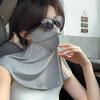 Summer Ice Silk Sun Protection Mask For Women Upf50+ Anti-Uv Scarf Outdoor Cycling Hiking 360Fahrenheitace Neck Cover