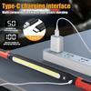 Lampe de travail LED rechargeable à haute luminosité, idéale pour les réparations d'urgence de voiture, lampe de poche magnétique puissante avec crochets et base magnétique