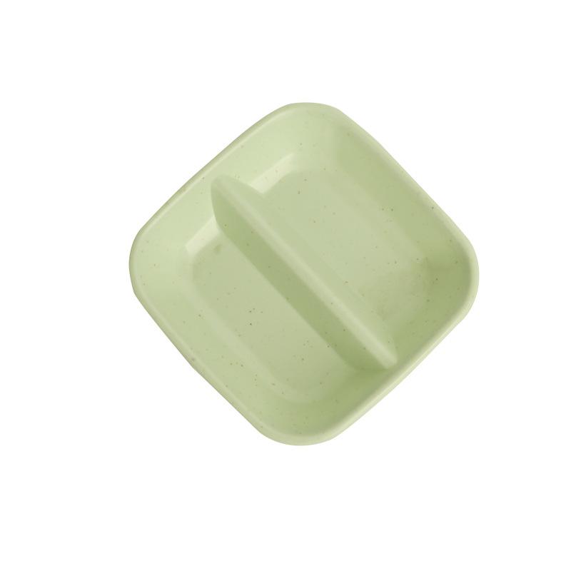 Creative Double-Compartment Seasoning Dish for Home Kitchens