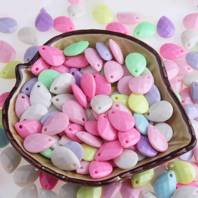 Spring Flower Buttons: Mixed Color Plastic Beads for DIY Jewelry and Clothing Accessories