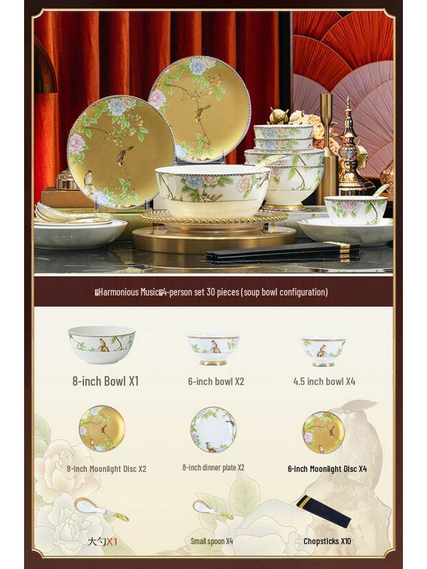 Jingdezhen Ceramic Dinnerware Set