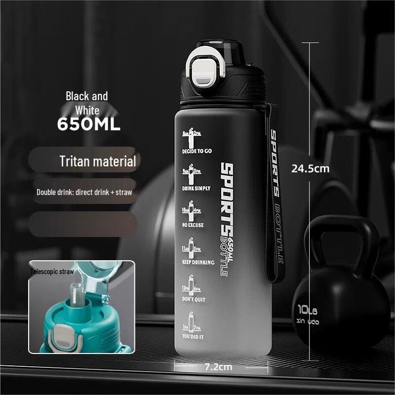 Nu Feng Portable Sports Straw Water Bottle