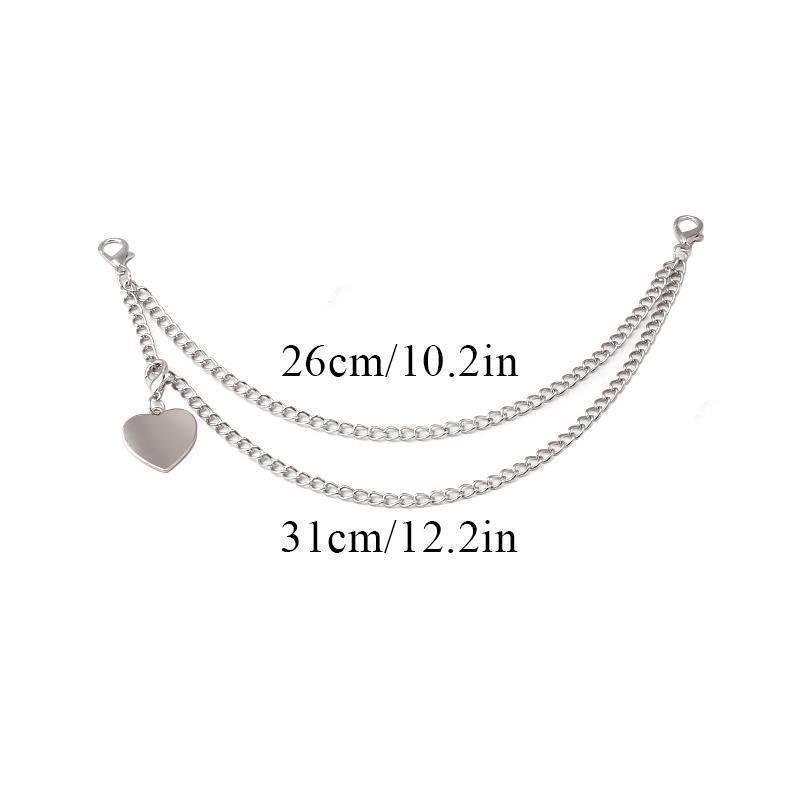 Multi-layer Metal Charms Bag Chain Cross Pendant Backpack Decoration DIY Exquisite Pearl Purse Chain Women Men Bag Accessories
