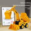 Multifunctional Children's Excavator 3-in-1: Bulldozer, Digger, and Dump Truck Toy for Boys