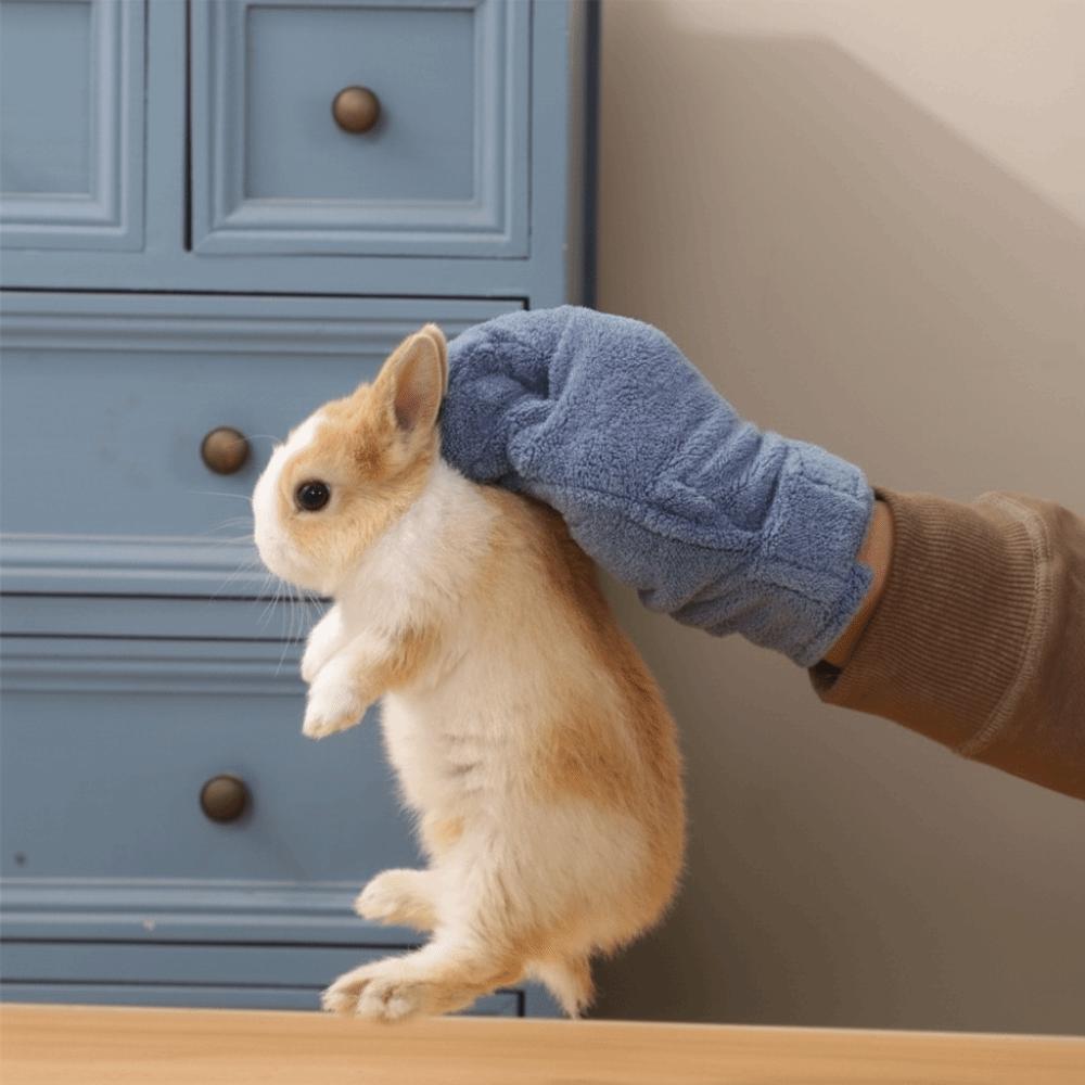 Soft Anti-Bite Gloves Bite Resistant Hamster Calming Glove Pet Interactive Gloves  Pet Care