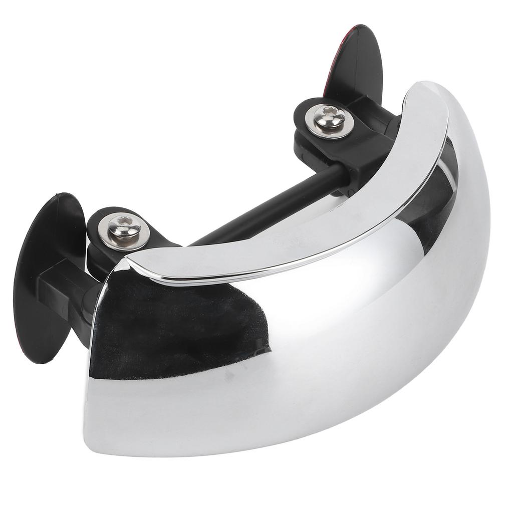 Motorcycle Rearview Mirror 180 Degree Wide Angle Adjustable Wind Screen Mount Blind Spot Eliminating