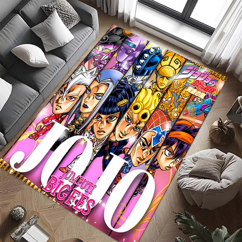 JoJo's Bizarre Adventure: Epic Characters Vibrant Art carpet Living room and bedroom mats printing Christmas gifts Fashion Art