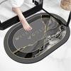 Light Luxury Style Soft Bathroom Absorbent Floor Mat, Quick Drying Anti Fouling Foot Mat, Washable Bathroom