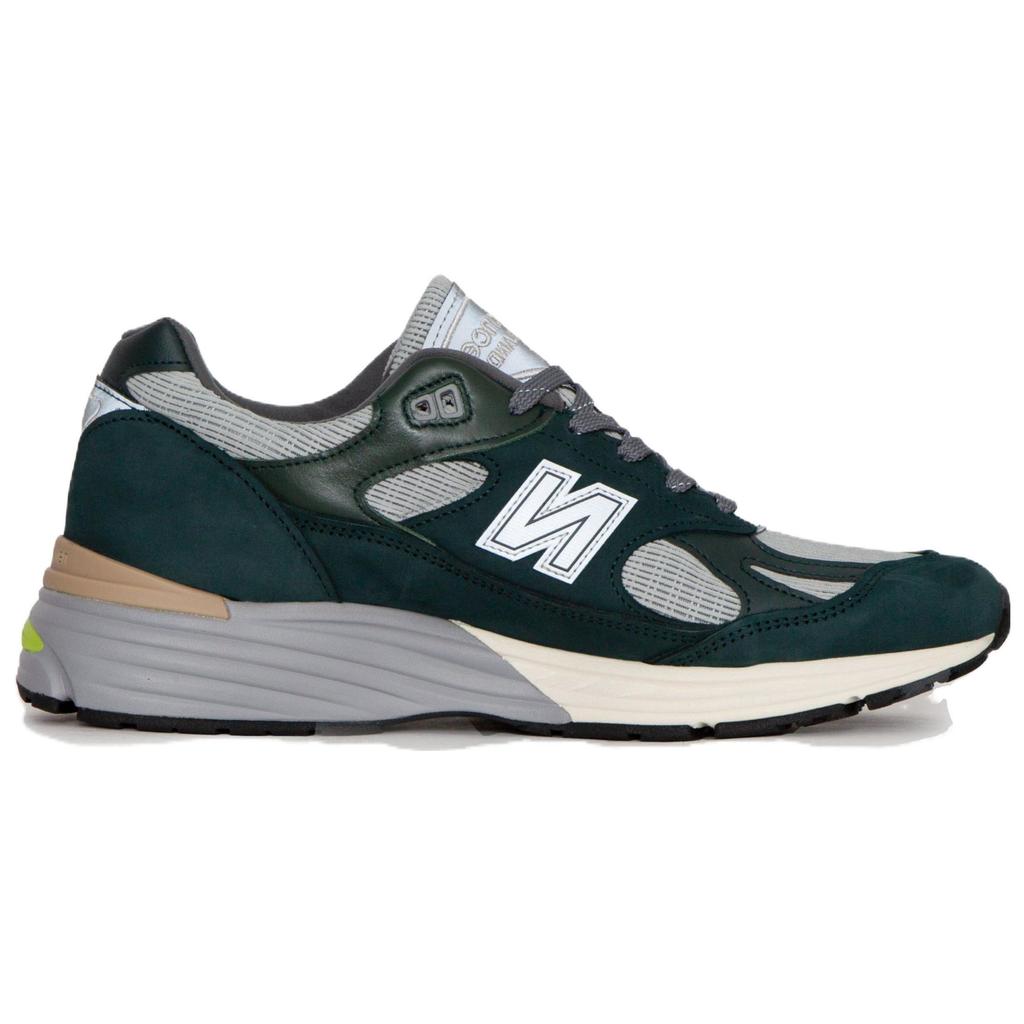 Patta X New Balance 991v2 Made In England Sea Moss Men Sneakers Green Safety-Yellow U991PB2