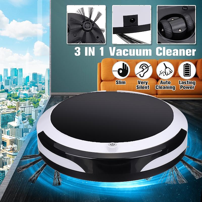 7W DC 5V Rechargeable Automatic Smart Sweeping Robot Vacuum Cleaner Strong Suction 3 in1