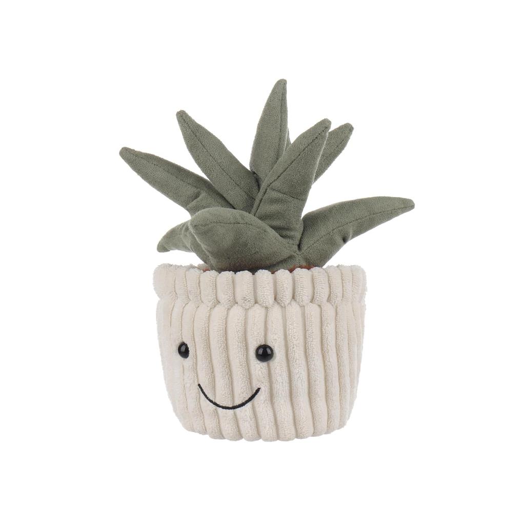 Apricot Lamb Potted Aloe Plush Toy, Soft and Cute, Fluffy Potted Aloe for Boys and Girls, 18cm