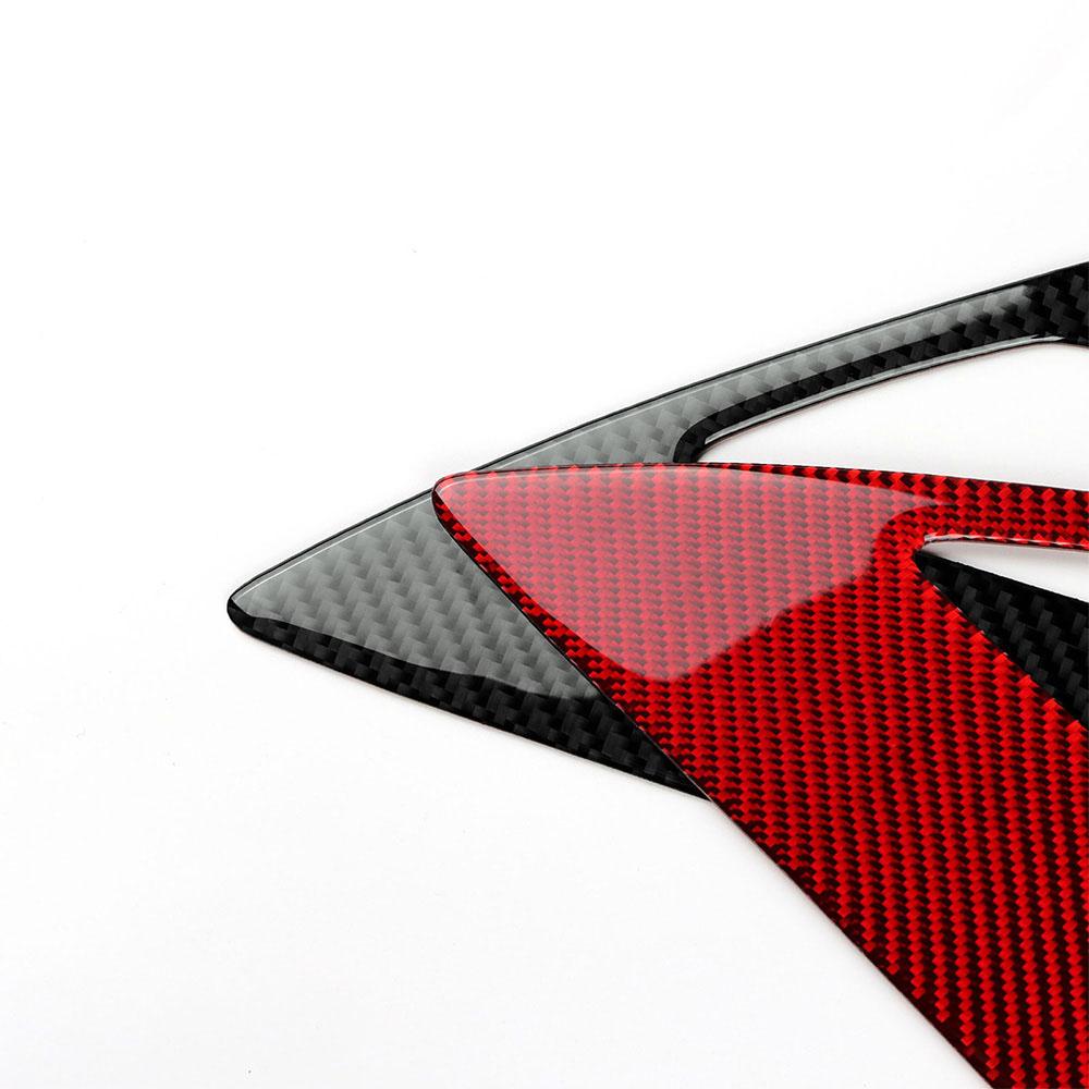 Real Soft Carbon Fiber Car Charging Port Panel Trim Sticker For Tesla Model 3 2017-2025 Model Y 2020-2025 Cover Accessories