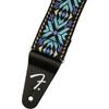 Fender Canadian Musical Instrument Strap Pasadena Woven Strap, Blue Snowflake, 2"