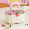 Rainbow Hairpin Storage Box Large Capacity Dopamine Card Toy Container Waterproof Multi-layer Hair Accessories Organizer