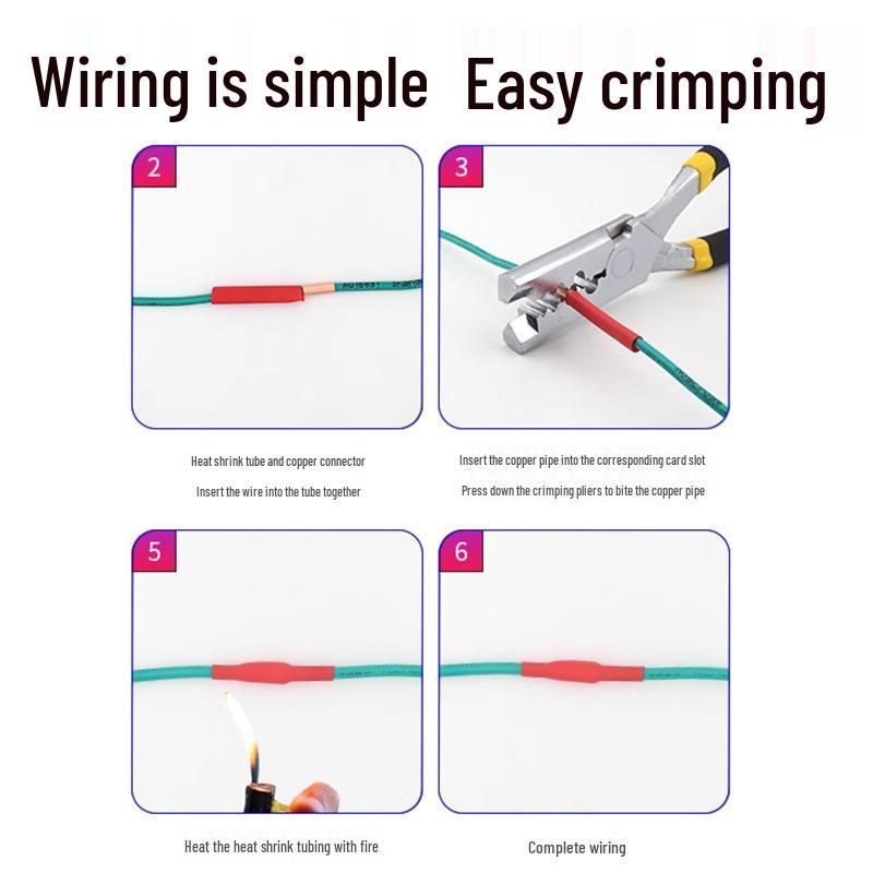 GT Purple Copper Quick Connect Terminal Block for Wire and Cable