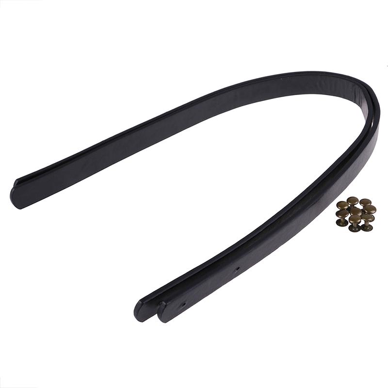 1Pair(2Pcs) Faux Leather Detachable Belt Handle Diy Replacement Handbag Strap