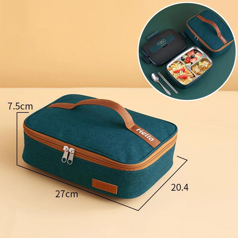 New Round Thermal Lunch Box Bag Waterproof Insulated Food Tote Kids Keep Fresh Cooler Shoulder Bags Portable Bento Storage Pouch