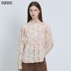 Ozoc French Flower Smock Blouse