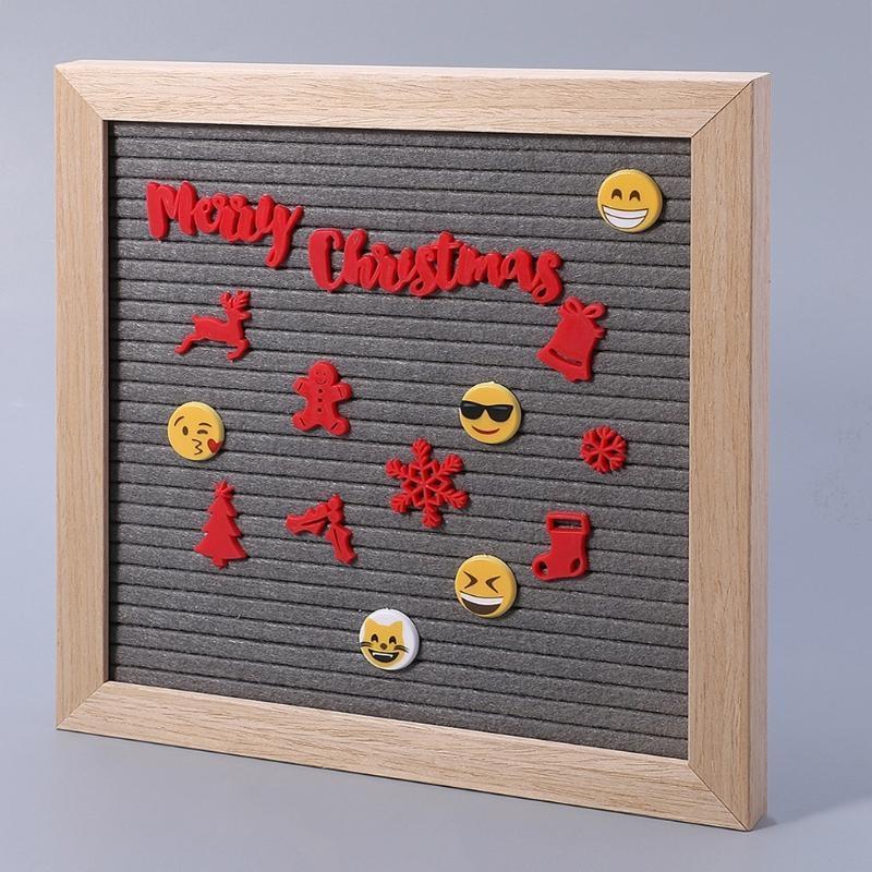 Christmas Felt Letterboard Letters Drawstring Bag Felt Board Letters top sale China Mainland