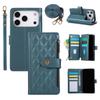 Lanyard Leather Flip Purse Phone Case for IPhone Air 17 Pro Max 16 15 14 Plus 13 12 Mini  7 8 Plus Wrist Strap Wallet Card Cover