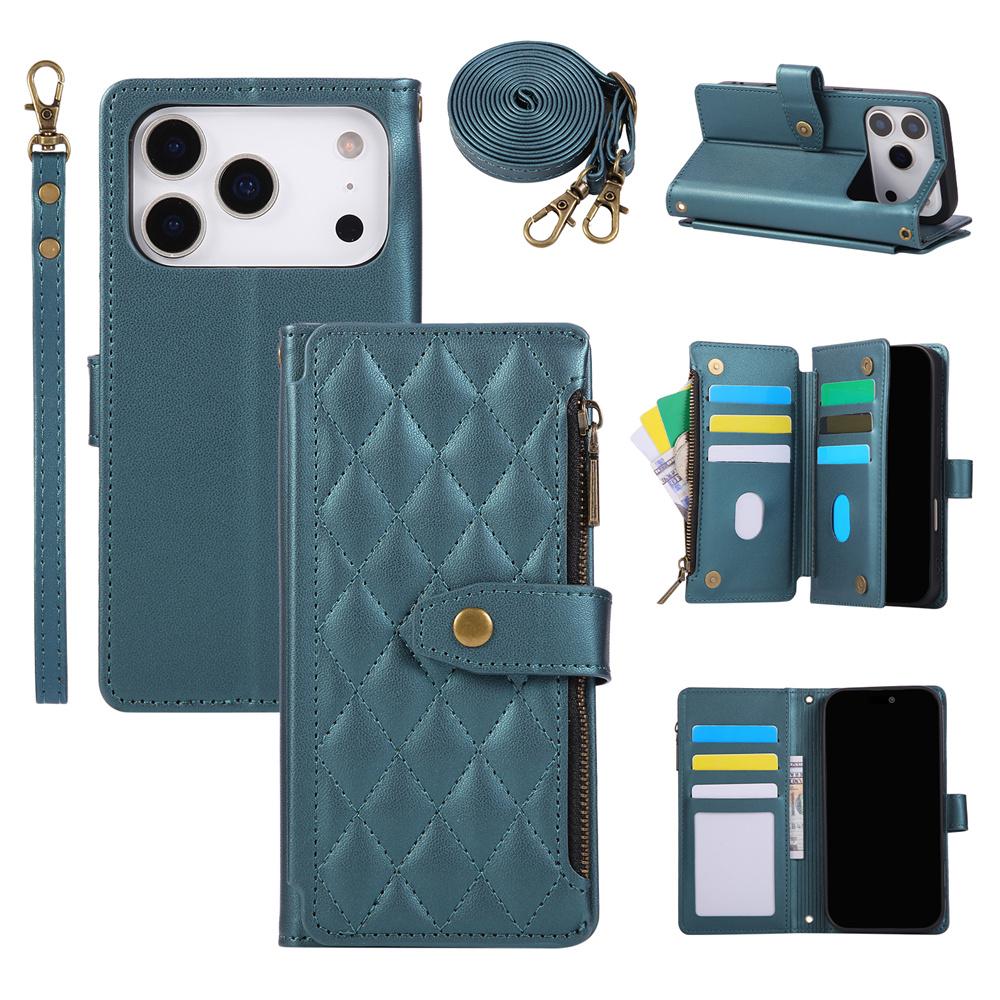 

Lanyard Leather Flip Purse Phone Case with Wrist Strap Wallet Card Holder for iPhone Air pro Max 16 15 14 13 12 Mini 7 8 plus iPhone 13 mini зелёный