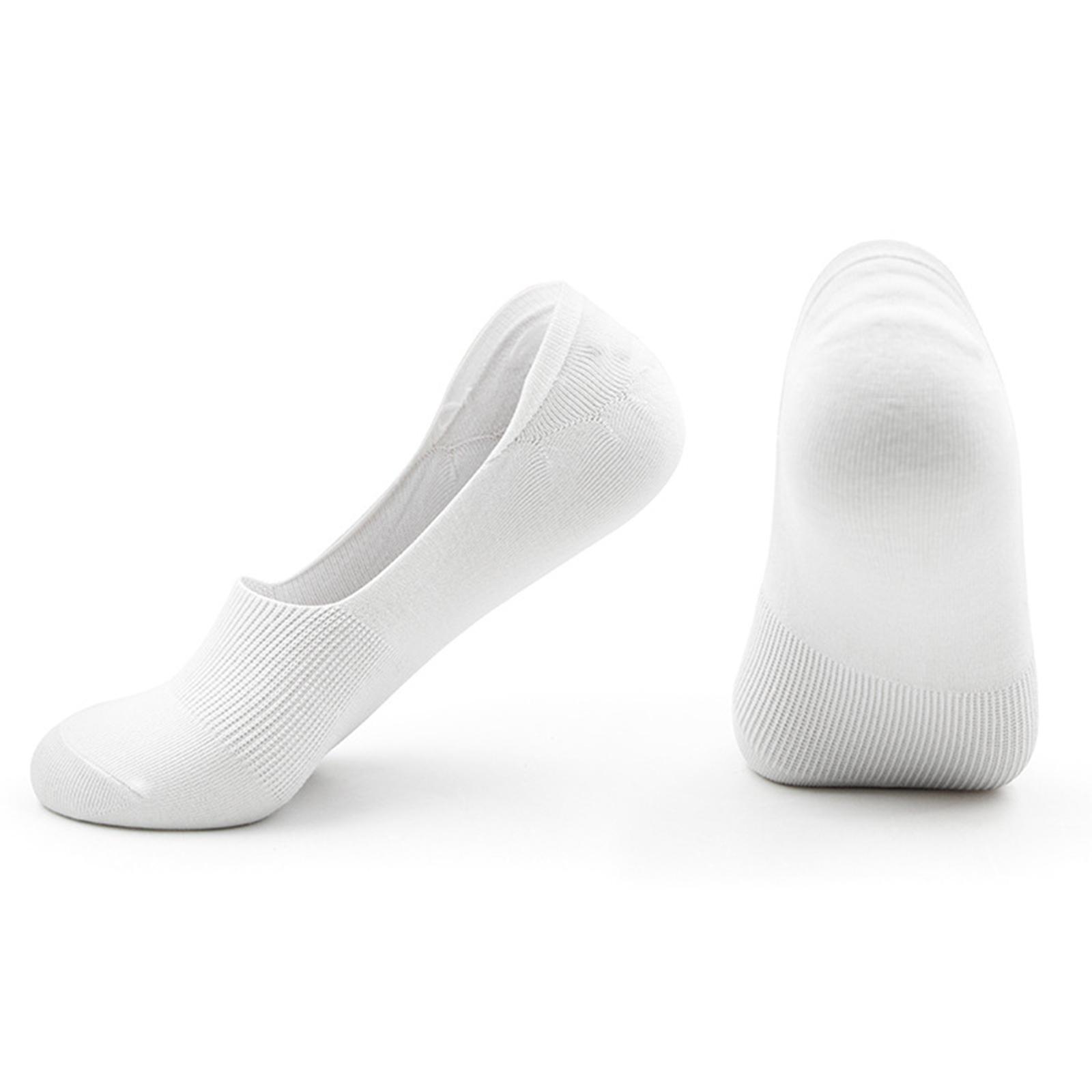 

Unisex Low Cut Mesh Ankle Socks Thin Shallow Liner Socks with Silicone Grip for Breathable Comfort Everyday Wear 39 білий