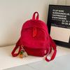 2025 New Fashion Women's Small Corduroy Double Shoulder Backpack