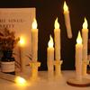 Flameless Taper Candles with or without Remote Control Battery Operated Taper Candles Flickering LED Candlesticks for Halloween