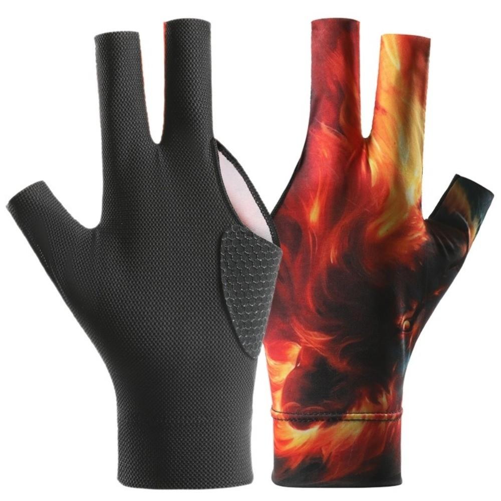 Antislip Biljart Handschoen Elastische Biljart Trainingshandschoenen Drie Vingers Handschoen Fitness Accessoires