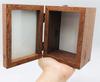 Maruwa Boeki Photo & Craft Box, Vertical, Brown, 4008451-02, Wood Grain Finish, for Photo Frames, Small Items, and Miscellaneous Goods