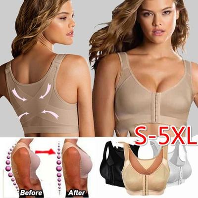 S-5XL Plus Size Reggiseno correttore posturale da donna Supporto per la schiena senza fili Sollevamento Reggiseno Yoga Corsa Sportiva Reggiseni da palestra Intimo