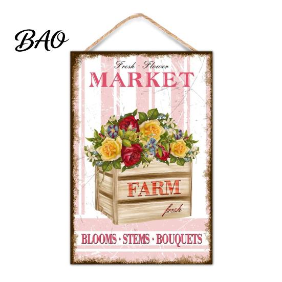 Decorative Wooden Sign Summer Hanging Sign, Welcome Front Door Decor with Yard Ornament Rope, Colorful Hanger for Seasonal Farmhouse Beach House Home