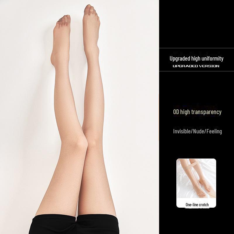 Autumn Women's Sheer Black Anti-Snag Pantyhose - Durable & Sexy for a Bare Legs Look