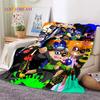 Splatoon3 PC Gamer Cartoon Game Soft Flannel Blanket for Beds Bedroom Sofa Picnic,Throw Blanket for Cover Outdoors Leisure Gift