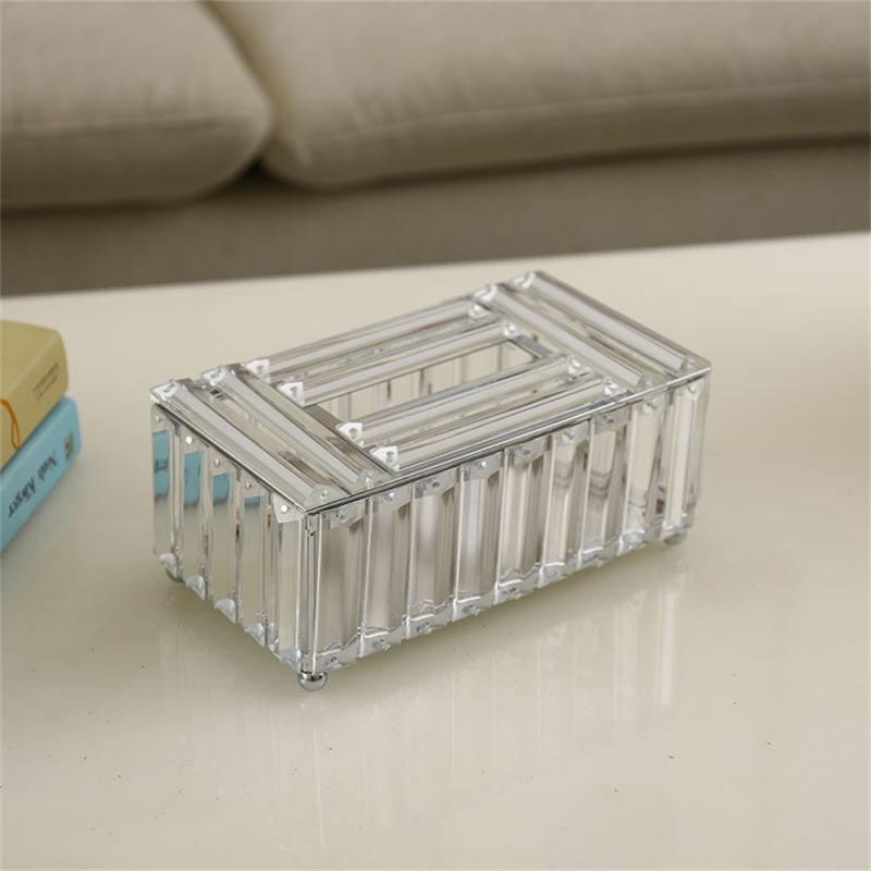 Creative Tissue Box Polishing For El Office Home Elegant And Noble Cover Bling Crystal Handmade Home Storage Tissue Box