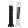 Desk Fan Fingertip Guard Tower Bladeless Fan Easy Cleaning Anti Slip Pad 90 Degree Oscillating USB with Light for Office