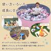 [Play and Storage In One] Foldable Ball Pool Playpen for Indoor and Outdoor Use, PLEAVIT 600D Oxford Fabric, Thick Pink, 120cm