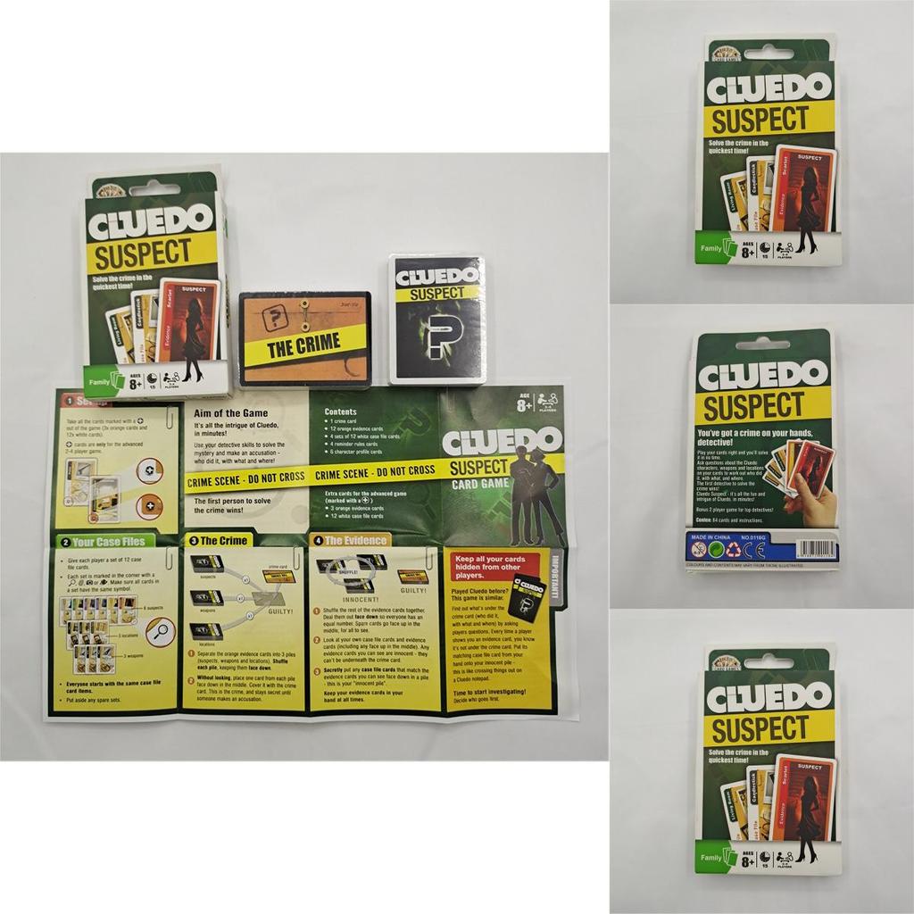 Cluedo Kaartspel Familiespel met interactieve gameplay voor gezellige bijeenkomsten
