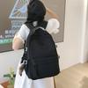 Schoolbag Japanese ins high school junior high school student college student schoolbag female, college style backpack solid color simple versatile 