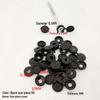Decorative Plastic Screw Caps for Furniture and Wardrobes - Three-in-One Design