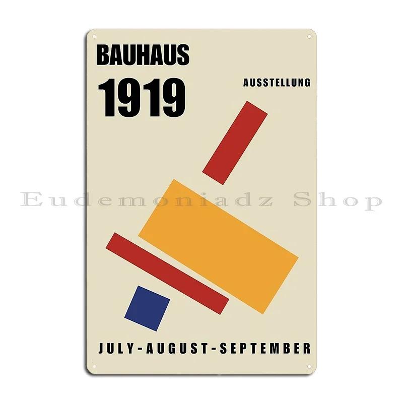 Bauhaus Ausstellung Metal Signs Cinema Decoration Cinema Garage Custom Tin Sign Poster 20x30cm(7.8x11.8inch)